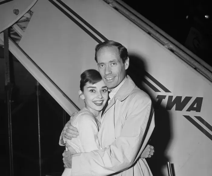 Framed Print : Audrey Hepburn with Husband Mel Ferrer Framed Print : Audrey Hepburn with Husband Mel Ferrer