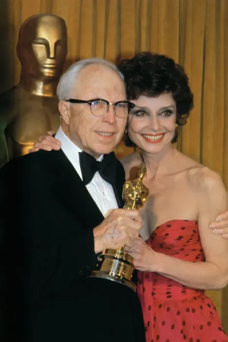Framed Print : Audrey Hepburn and King Vidor During Oscar Ceremonies Framed Print : Audrey Hepburn and King Vidor During Oscar Ceremonies