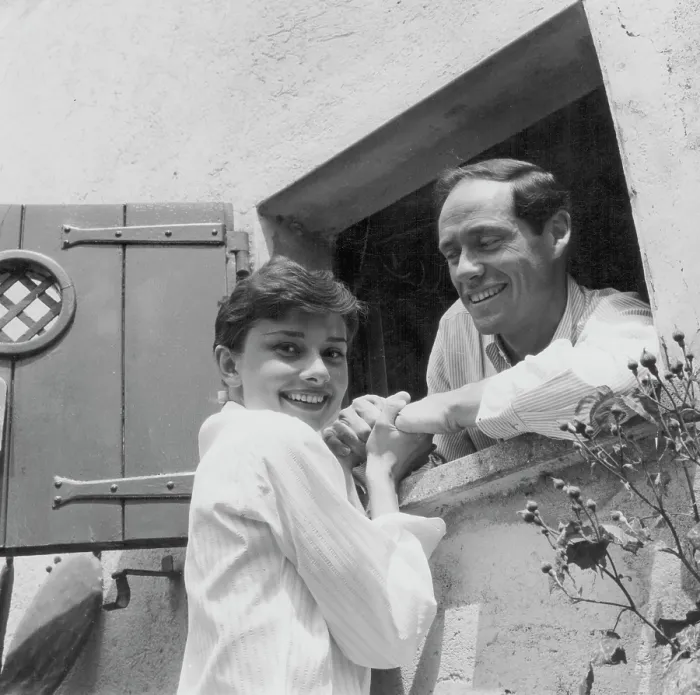 Framed Print : Audrey Hepburn And Mel Ferrer Framed Print : Audrey Hepburn And Mel Ferrer