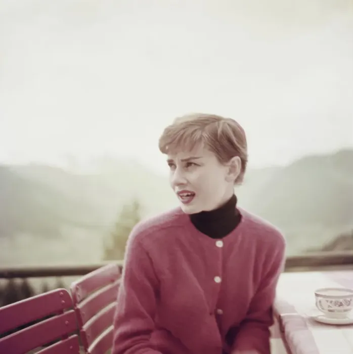 Framed Print : Audrey Hepburn In Switzerland Framed Print : Audrey Hepburn In Switzerland