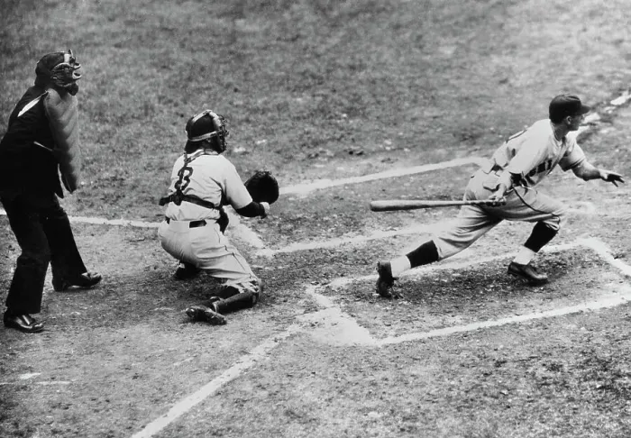 Framed Print : Augie Galan And Billy Rogell - 1935 World Series Framed Print : Augie Galan And Billy Rogell - 1935 World Series