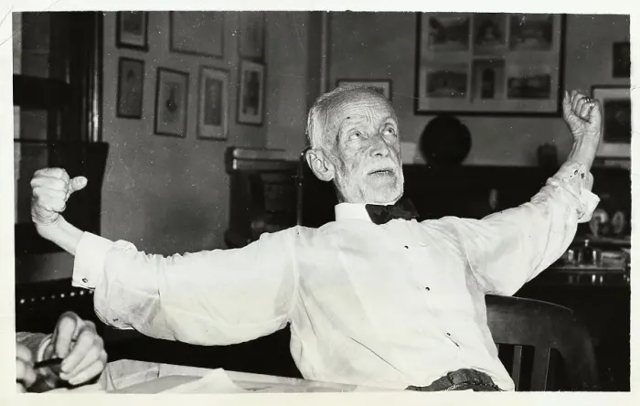 Framed Print : August Heckscher Stretching His Arms Framed Print : August Heckscher Stretching His Arms