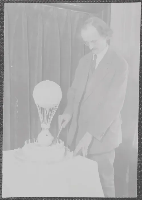 Framed Print : Augustus Piccard Cutting Birthday Cake Framed Print : Augustus Piccard Cutting Birthday Cake