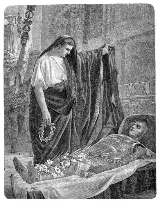 Framed Print : Augustus at the tomb of Alexander Framed Print : Augustus at the tomb of Alexander