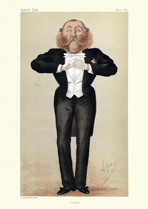 Framed Print : Augustus William Lumley-Savile, Cotillon, Vanity fair caricature Framed Print : Augustus William Lumley-Savile, Cotillon, Vanity fair caricature
