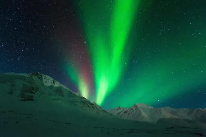 Framed Print : Aurora above Alaska Framed Print : Aurora above Alaska