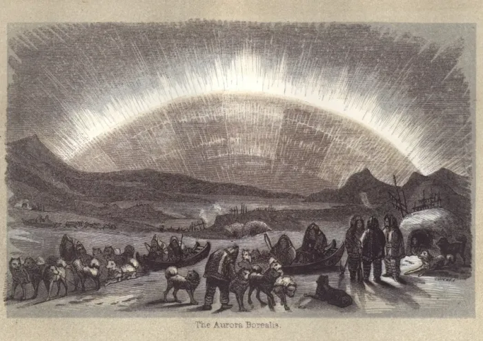 Framed Print : Aurora Borealis in the 19th Century