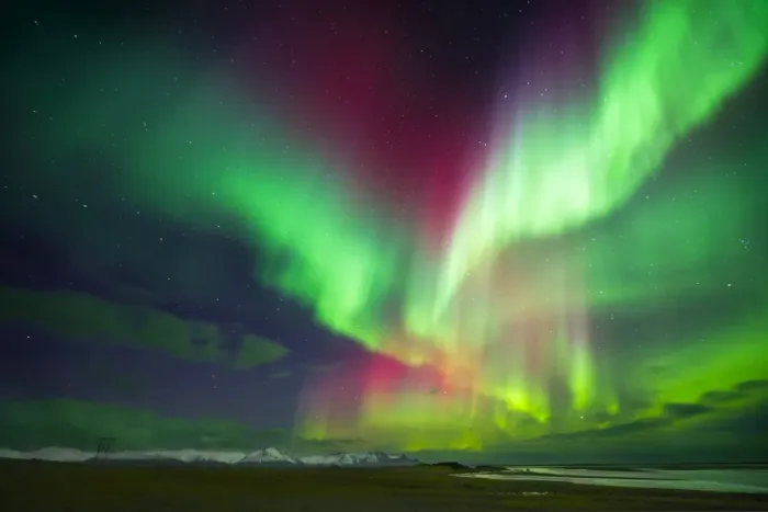 Framed Print : Aurora Borealis or Northern Lights, Iceland