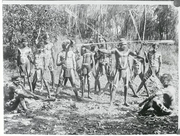 Framed Print : Australian Aborigines After Ritual Period Framed Print : Australian Aborigines After Ritual Period