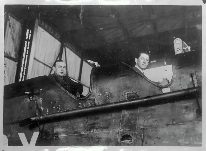 Framed Print : Australian Aviators W.A. Townsend and S. Sydney Cotton Framed Print : Australian Aviators W.A. Townsend and S. Sydney Cotton
