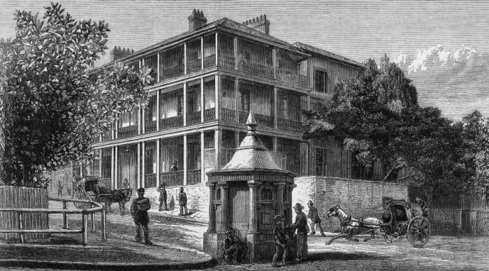 Framed Print : The Australian Club Framed Print : The Australian Club