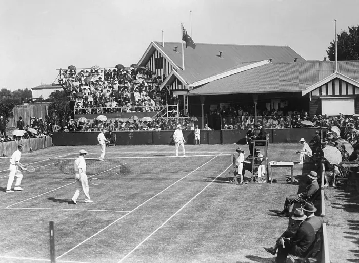 Framed Print : Australian Open Doubles Elimination Match Framed Print : Australian Open Doubles Elimination Match