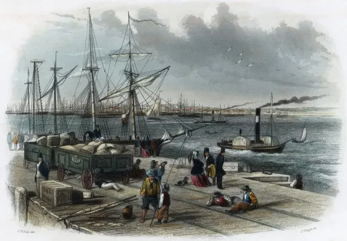 Framed Print : Australian Quayside Framed Print : Australian Quayside