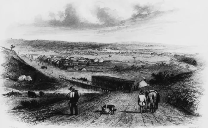 Framed Print : Australian Township Framed Print : Australian Township