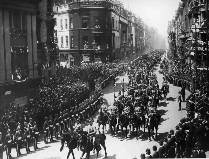 Framed Print : Australians In Parade
