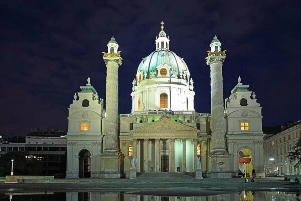Austria, Vienna, St Charles Church