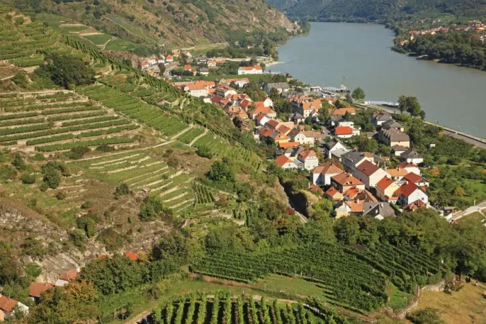 Framed Print : Austria, Wachau Valley, Spitz an der Donau