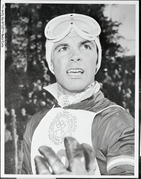 Framed Print : Austrian Olympic Skier Tony Skier in Olympic Ski Wear Framed Print : Austrian Olympic Skier Tony Skier in Olympic Ski Wear
