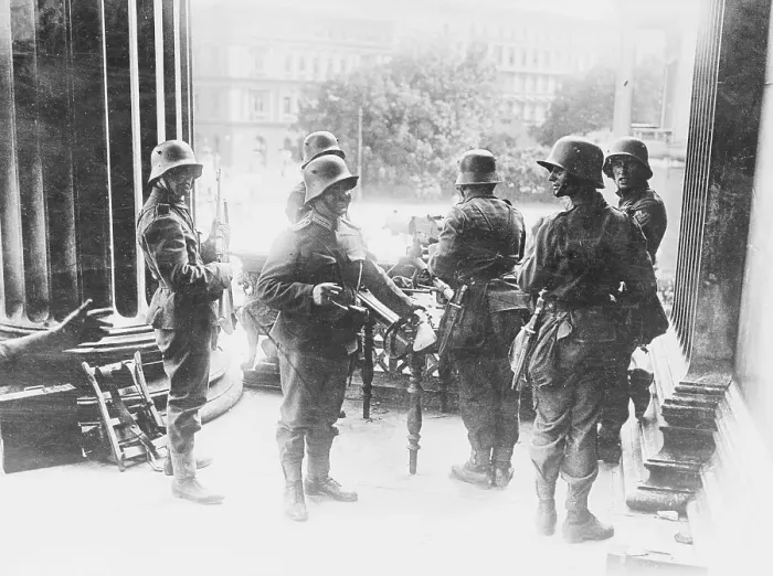 Framed Print : Austrian Soldiers on Guard Framed Print : Austrian Soldiers on Guard