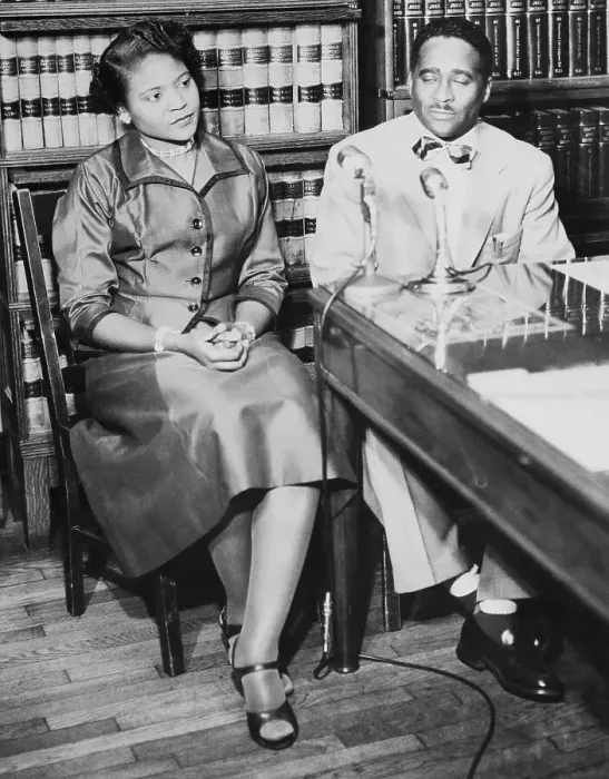 Framed Print : Autherine Lucy and Arthur Shores at a Press Conference Framed Print : Autherine Lucy and Arthur Shores at a Press Conference