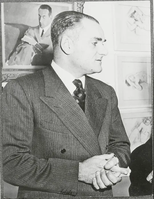 Framed Print : Author Alberto Moravia with Clasped Hands Framed Print : Author Alberto Moravia with Clasped Hands