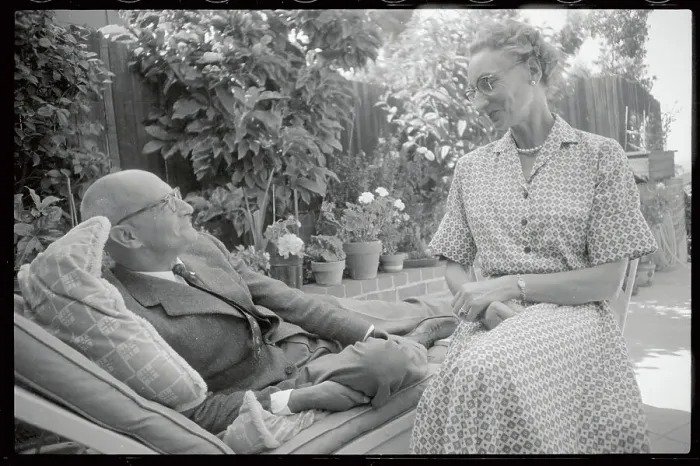 Framed Print : Author C. S. Forester Sitting with his second wife Dorothy Ellen Foster Forester Framed Print : Author C. S. Forester Sitting with his second wife Dorothy Ellen Foster Forester