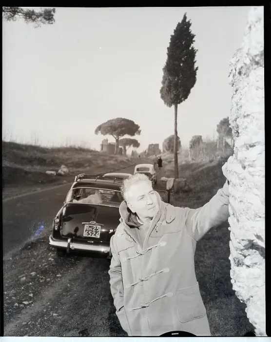 Framed Print : Author Robert Graves In Italy Framed Print : Author Robert Graves In Italy
