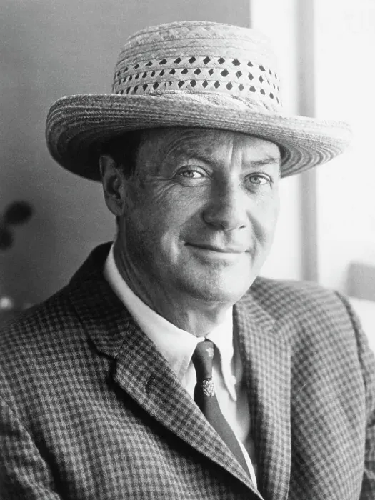 Framed Print : Author Ross Macdonald Wearing Straw Hat Framed Print : Author Ross Macdonald Wearing Straw Hat