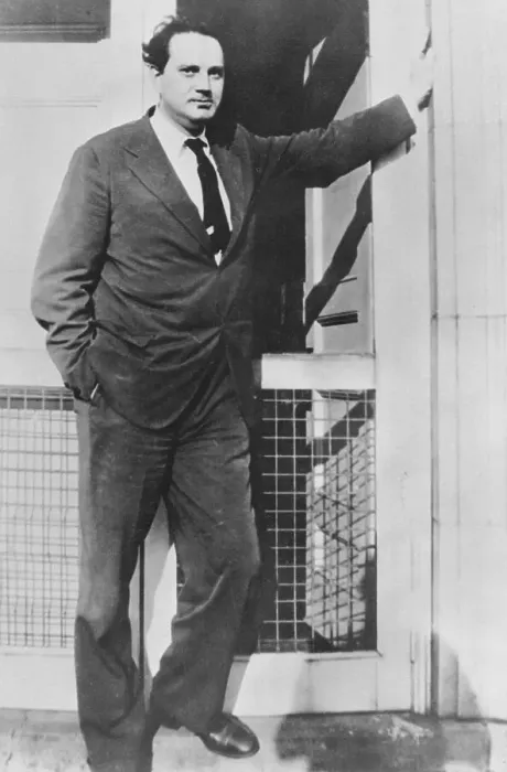Framed Print : Author Thomas Wolfe Leaning on Wall Framed Print : Author Thomas Wolfe Leaning on Wall