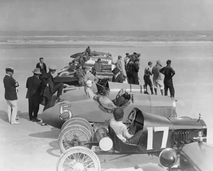 Framed Print : Auto Racing on Beach Framed Print : Auto Racing on Beach