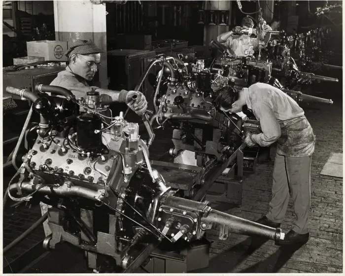Framed Print : Automobile Workers Dress-up Engines Framed Print : Automobile Workers Dress-up Engines