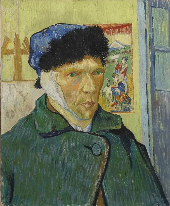 Framed Print : Autoportrait À Loreille Bandée (Self-Portrait With Bandaged Ear) Framed Print : Autoportrait À Loreille Bandée (Self-Portrait With Bandaged Ear)