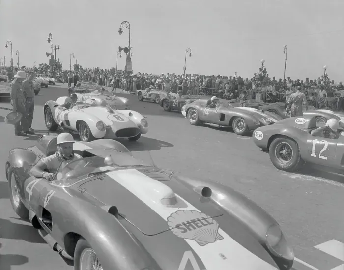 Framed Print : Autos Competing in a Race Framed Print : Autos Competing in a Race