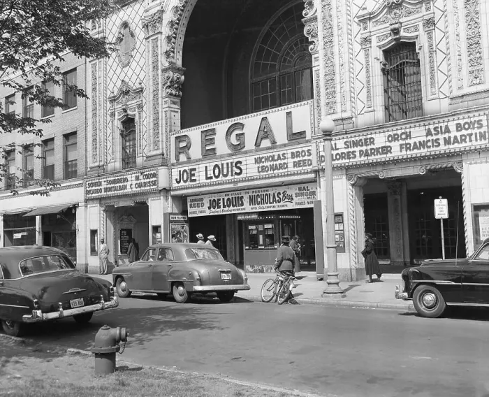 Framed Print : Autos and Main Attraction Signs Posted Outside Regal Theater Framed Print : Autos and Main Attraction Signs Posted Outside Regal Theater