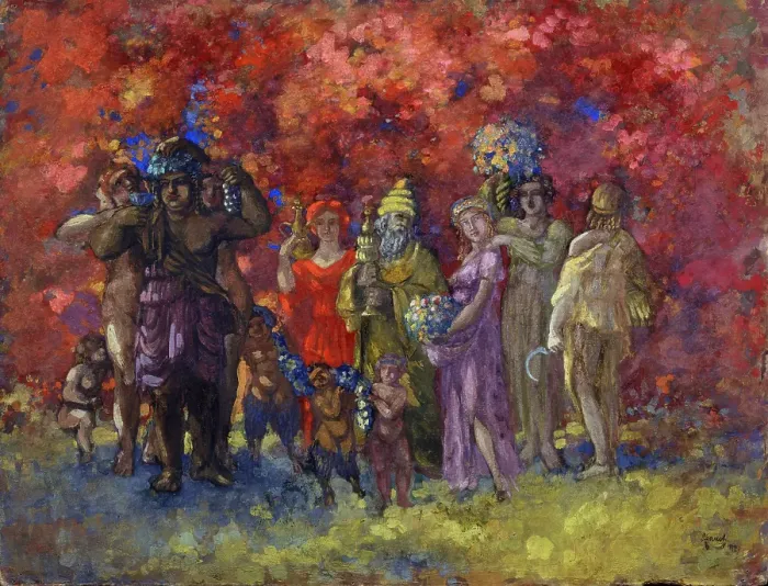 Framed Print : Autumn. Allegory, 1912. Artist: Arapov, Anatoli Afanasyevich (1876-1949) Framed Print : Autumn. Allegory, 1912. Artist: Arapov, Anatoli Afanasyevich (1876-1949)