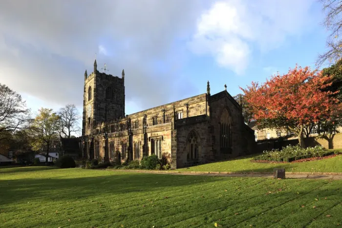 Framed Print : Autumn, Holy Trinity Church, Skipton town