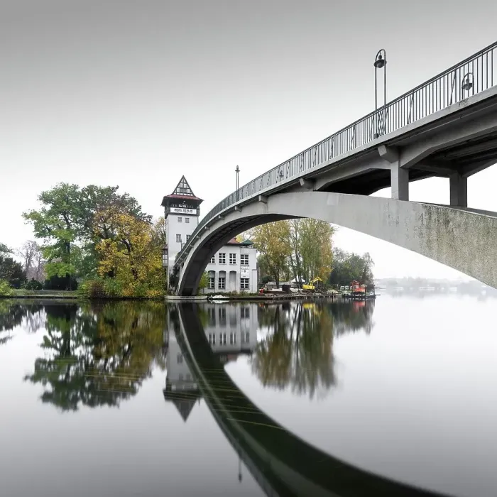 Framed Print : Autumn in Treptower Park at the Abbey Bridge to the Island of Youth, Berlin, Germany Framed Print : Autumn in Treptower Park at the Abbey Bridge to the Island of Youth, Berlin, Germany