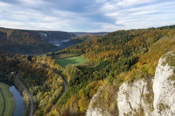 Framed Print : Autumn in the Upper Danube Nature Park, Baden-Wuerttemberg, Germany, Europe
