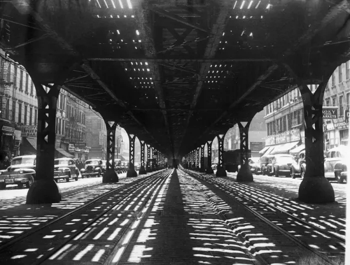 Framed Print : Third Avenue Elevated Train Tracks Framed Print : Third Avenue Elevated Train Tracks