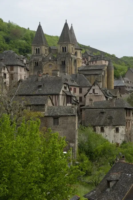 Framed Print : Aveyron, Conques, France Framed Print : Aveyron, Conques, France