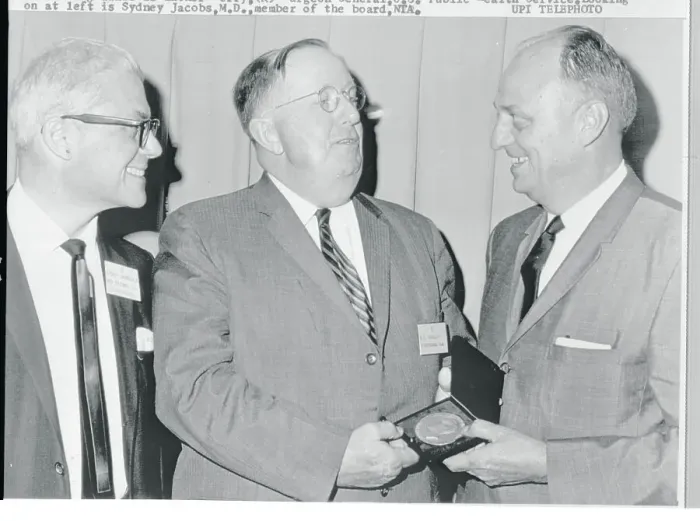 Framed Print : Award Being Presented to K.W. Grimley by Luther Terry Framed Print : Award Being Presented to K.W. Grimley by Luther Terry