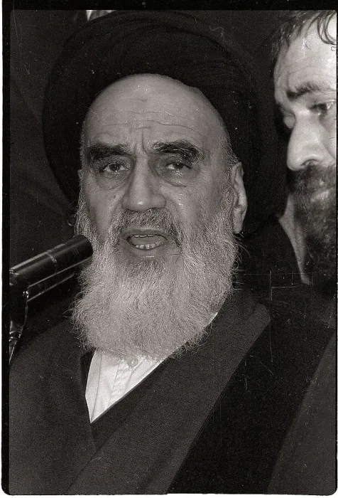 Framed Print : Ayatollah Khomeini Addressing Reporters Framed Print : Ayatollah Khomeini Addressing Reporters