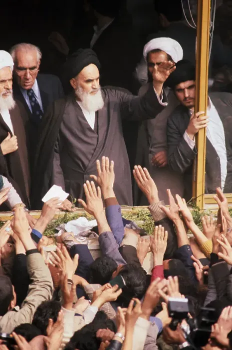Framed Print : Ayatollah Khomeini Before Enthusiastic Crowd Framed Print : Ayatollah Khomeini Before Enthusiastic Crowd