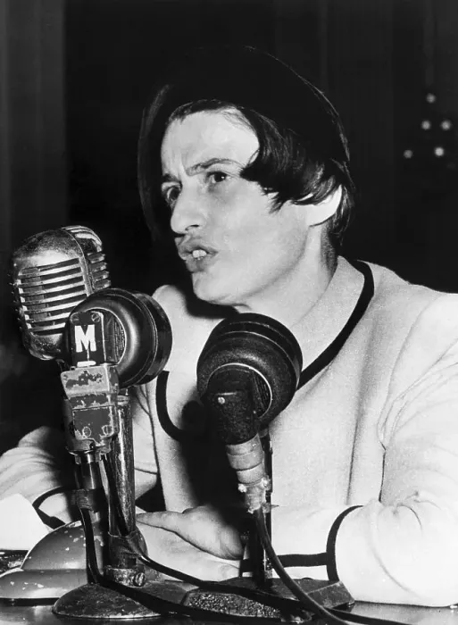 Framed Print : Ayn Rand Testifying Before House Committee