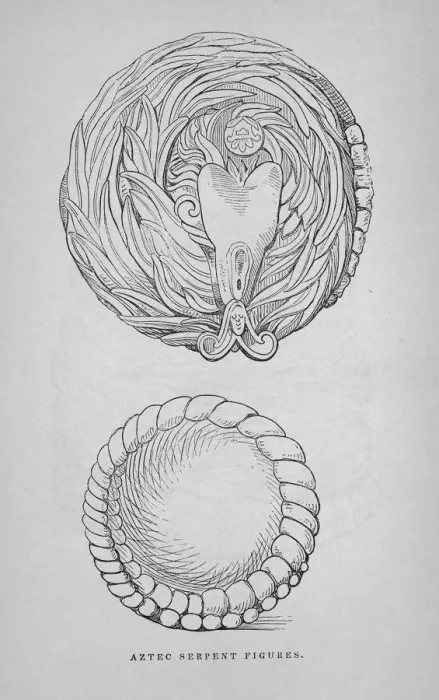 Framed Print : Aztec Serpent Figures Framed Print : Aztec Serpent Figures