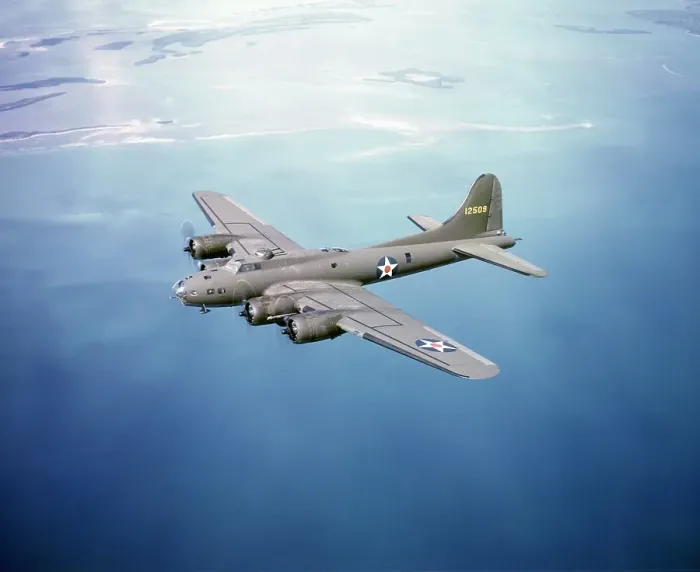 Framed Print : B-17 Bombers En Route To England Framed Print : B-17 Bombers En Route To England