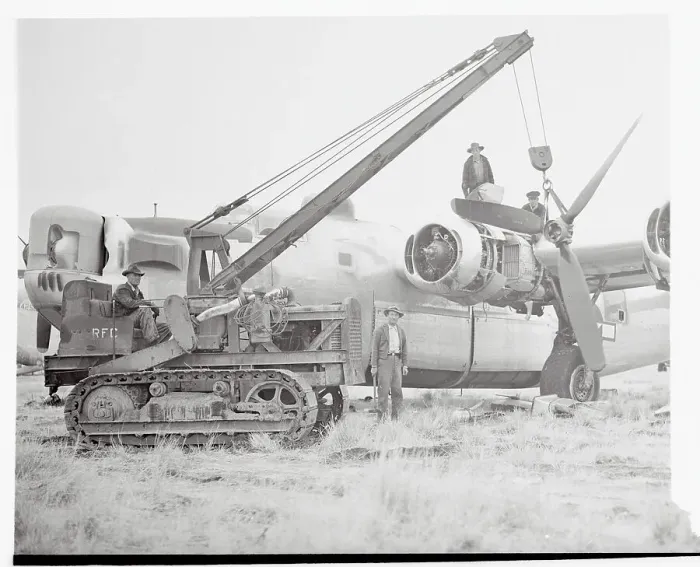 Framed Print : B-24 Being Worked On Framed Print : B-24 Being Worked On