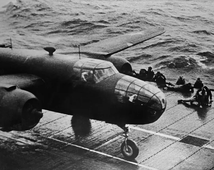 Framed Print : B-25 on USS Hornet Framed Print : B-25 on USS Hornet