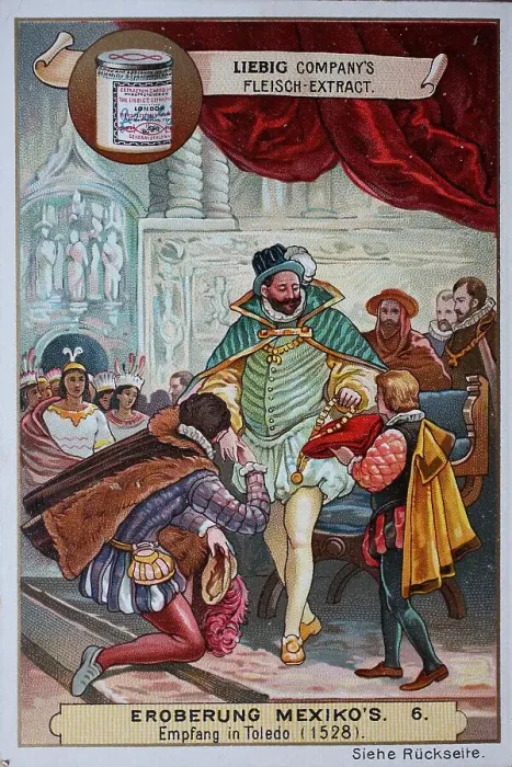 Framed Print : B, Reception after Cortez's return, in Toledo, Spain, 1528, Liebig painting, digitally restored reproduction of an original from the 19th centuryPicture series Conquest of Mexico Framed Print : B, Reception after Cortez's return, in Toledo, Spain, 1528, Liebig painting, digitally restored reproduction of an original from the 19th centuryPicture series Conquest of Mexico