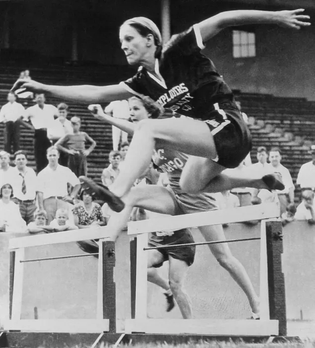 Framed Print : Babe Didrikson at 80-Meter Hurdle Tryouts Framed Print : Babe Didrikson at 80-Meter Hurdle Tryouts